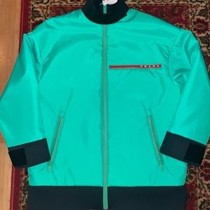 Rare Prada sport nylon and neoprene unisex jacket